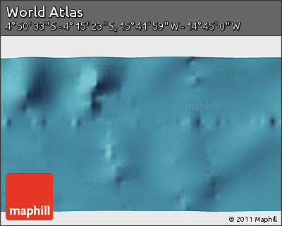 Satellite 3D Map of the Area around 4° 32' 58" S, 15° 13' 29" W