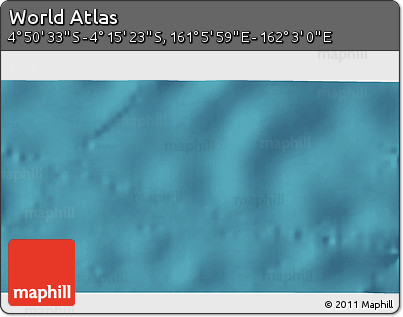Satellite 3D Map of the Area around 4° 32' 58" S, 161° 34' 29" E
