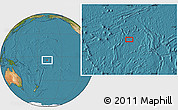 Satellite Location Map of the area around 4° 32' 58" S, 168° 13' 29" W