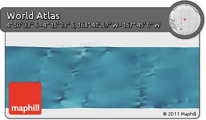 Satellite Panoramic Map of the Area around 4° 32' 58" S, 168° 13' 29" W