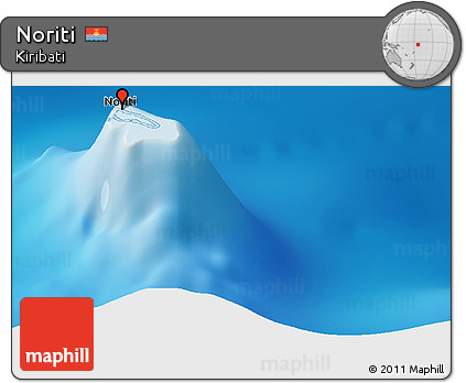 Shaded Relief Panoramic Map of Noriti