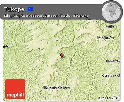 Physical 3D Map of Tukope