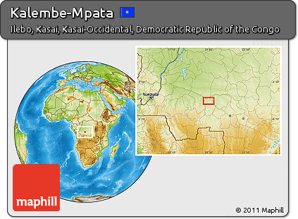 Physical Location Map of Kalembe-Mpata