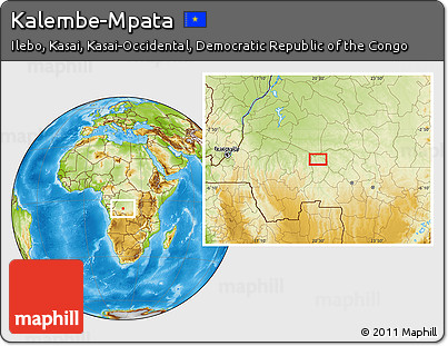 Physical Location Map of Kalembe-Mpata