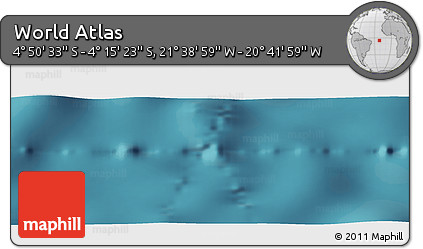 Satellite Panoramic Map of the Area around 4° 32' 58" S, 21° 10' 29" W
