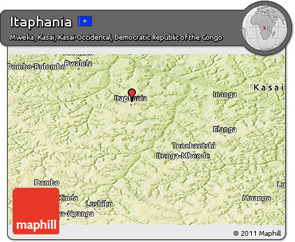 Physical Panoramic Map of Itaphania
