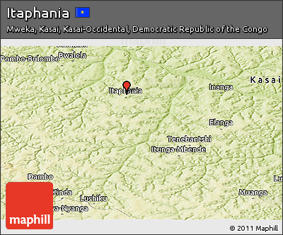 Physical Panoramic Map of Itaphania
