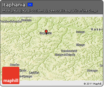 Physical Panoramic Map of Itaphania