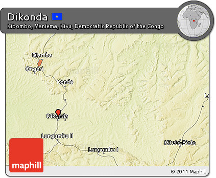 Physical 3D Map of Dikonda