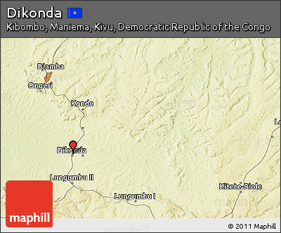 Physical 3D Map of Dikonda