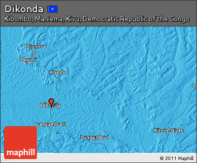 Political 3D Map of Dikonda