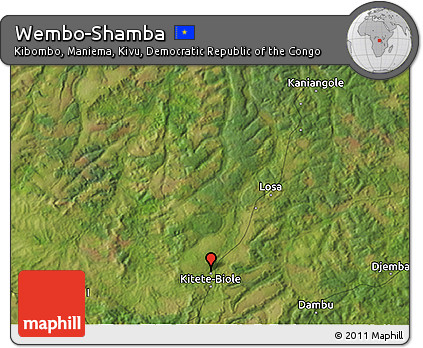 Satellite 3D Map of Wembo-Shamba