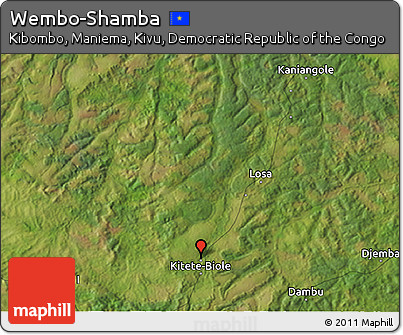 Satellite 3D Map of Wembo-Shamba