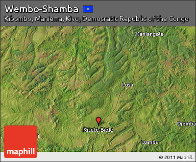 Satellite 3D Map of Wembo-Shamba