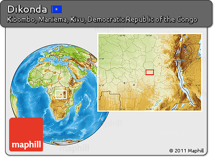 Physical Location Map of Dikonda