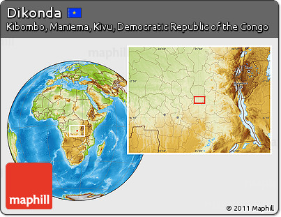 Physical Location Map of Dikonda