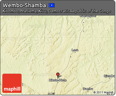 Physical Map of Wembo-Shamba