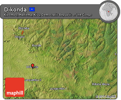 Satellite Map of Dikonda