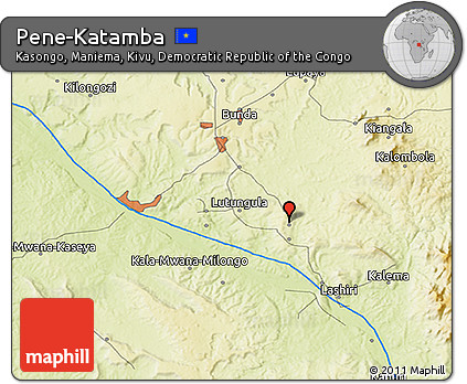 Physical 3D Map of Pene-Katamba