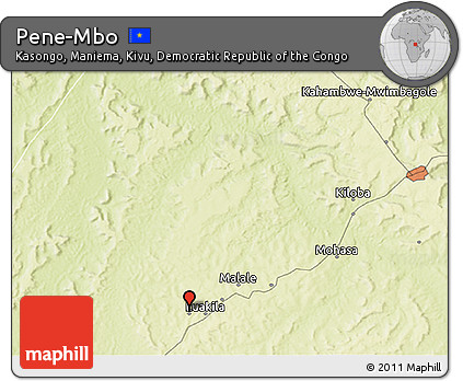 Physical 3D Map of Pene-Mbo