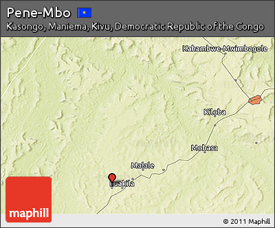 Physical 3D Map of Pene-Mbo