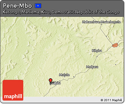 Physical 3D Map of Pene-Mbo