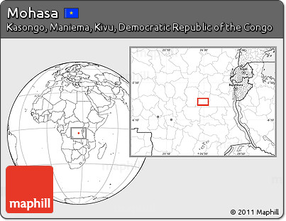 Blank Location Map of Mohasa