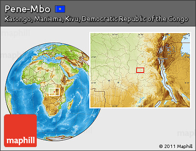 Physical Location Map of Pene-Mbo
