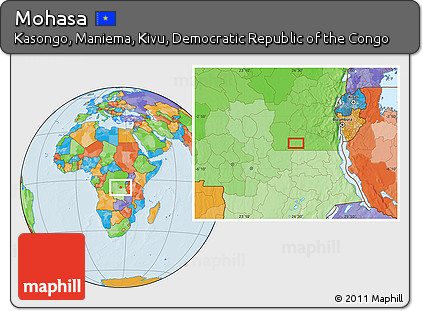 Political Location Map of Mohasa