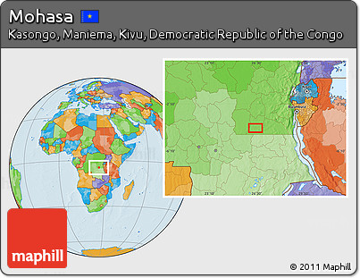 Political Location Map of Mohasa