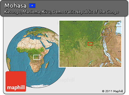 Satellite Location Map of Mohasa