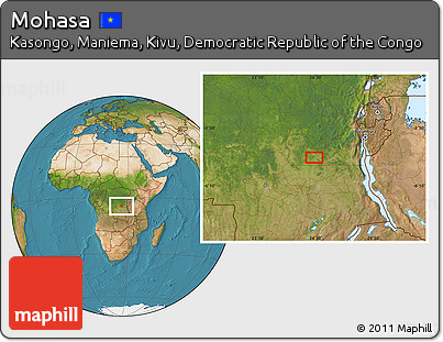 Satellite Location Map of Mohasa