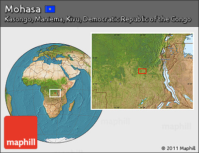 Satellite Location Map of Mohasa