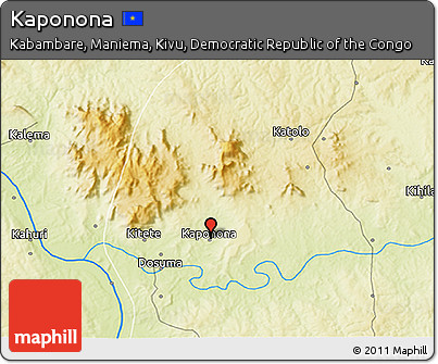Physical 3D Map of Kaponona