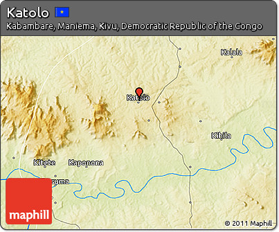 Physical 3D Map of Katolo