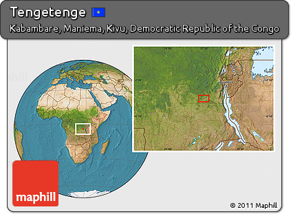Satellite Location Map of Tengetenge