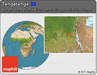 Satellite Location Map of Tengetenge