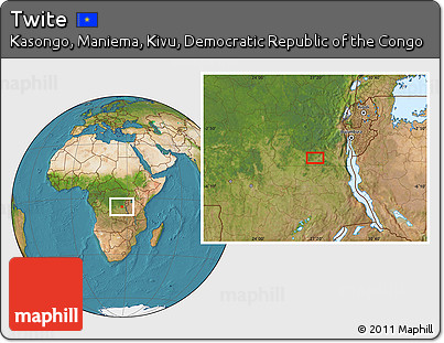 Satellite Location Map of Twite