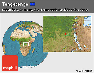 Satellite Location Map of Tengetenge