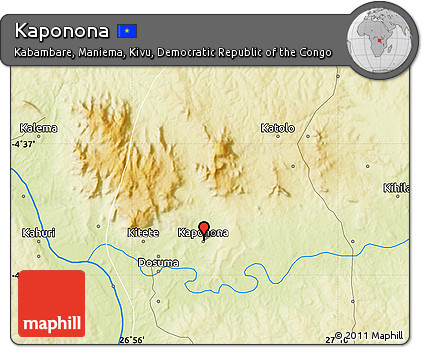 Physical Map of Kaponona