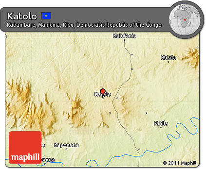 Physical Map of Katolo