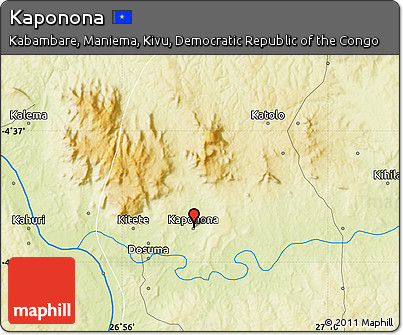 Physical Map of Kaponona