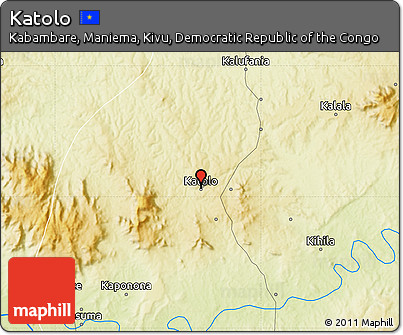 Physical Map of Katolo