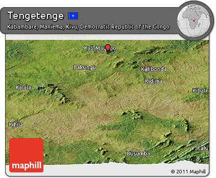 Satellite Panoramic Map of Tengetenge