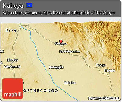 Physical 3D Map of Kabeya