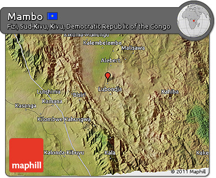 Satellite 3D Map of Mambo