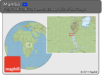 Savanna Style Location Map of Mambo