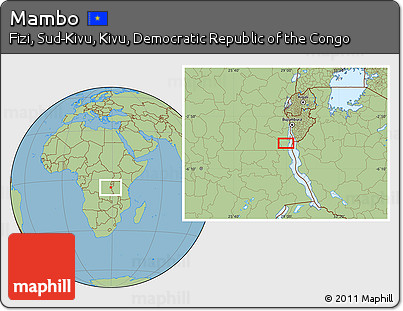 Savanna Style Location Map of Mambo