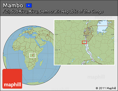 Savanna Style Location Map of Mambo