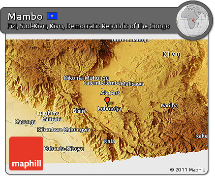 Physical Panoramic Map of Mambo